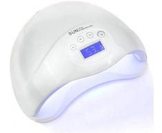 EAHKGmh Ventilatorlicht Nail-Lampe 48W LED-UV-Nagel Lampen-bewegliche Miniventilator-Nagel-Lampe Auto-Nagel-Licht mit Sensor for Gele Regular polnischen LCD-Bildschirm Deckenventilator Leuchte