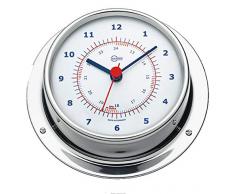 Barigo Kabinenaustattung Sky Schiffsuhr Edelstahl poliert 110mm