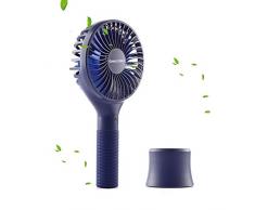 Handventilator Mini Ventilator Ultra Leise Handventilator Tragbarer Mini Lüfter Elektrischer(Blau)