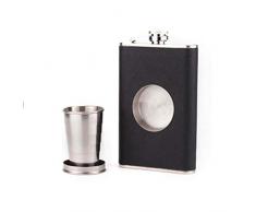 XIAONINGMENGDIAN Dicke Edelstahl 304 Bierflaschen / 8 Unzen Teleskop Flagon Weinzubehör