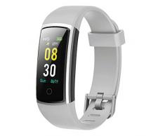 YAMAY Fitness Armband mit Blutdruckmessung,Smartwatch Fitness Tracker mit Pulsmesser Wasserdicht IP68 Fitness Uhr Blutdruck Messgeräte Pulsuhr Schrittzähler Uhr für Damen Herren Anruf SMS SNS Beachten