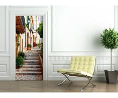 StickerProfis Türtapete selbstklebend TürPoster - Mallorca Gasse - Fototapete Türfolie Poster Tapete