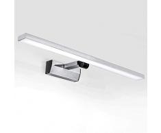 Lightess 21W LED Spiegellampe 60cm Kaltweiß 180° Drehbar Spiegelleuchte Wandmontage IP44 Schranklampe Spiegelschrank Leuchte Badlampe Wandleuchte für Spiegel Badzimmer Schrank usw.