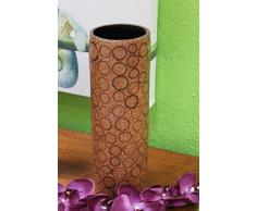 Exotische Tischvase Blumenvase aus Bambus - 30cm