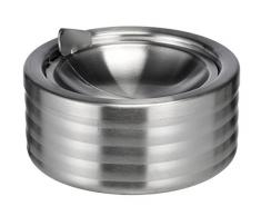 Bambelaa! Aschenbecher mit Deckel Windaschenbecher Design Sturmaschenbecher Klappaschenbecher Bar Edelstahl (1 Stück)