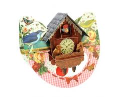 Kuckucksuhr Pop n Rock – Santoro 3D Pop-Up Gruß- und Geburtstagskarte für Kinder