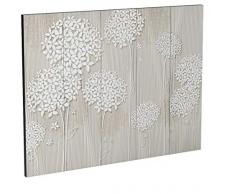 murando Raumteiler Foto Paravent Blumen 225x172 cm einseitig auf Vlies-Leinwand Bedruckt Trennwand Spanische Wand Sichtschutz Raumtrenner Home Office beige weiß b-B-0278-z-c