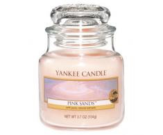 Yankee Candle Classic Housewarmer Klein, Pink Sands, Duftkerze, Raum Duft im Glas / Jar, 1205342