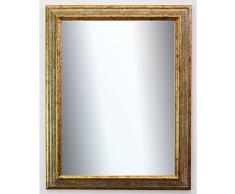 Online Galerie Bingold Spiegel Wandspiegel Badspiegel Flurspiegel Garderobenspiegel - Über 200 Größen - Bari Grau Gold 4,2 - Außenmaß des Spiegels 60 x 120 - Wunschmaße auf Anfrage - Antik, Barock