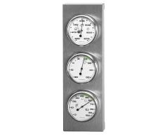 Sunartis 3-4013 THB197 Wetterstation aus Edelstahl mit Barometer, Hygrometer und Thermometer