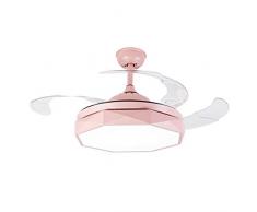 Deckenbeleuchtung Deckenventilator Licht Kinderzimmer Ventilator Licht Stille Ventilator Licht Kinder Deckenleuchte Mit Ventilator Innenbeleuchtung (Color : Pink, Size : 36 inch)