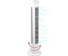 Turmventilator 78cm hoch mit 3 Geschwindigkeitsstufen I leise I 45W I Tower Fan I Ventilator I Turmlüfter I Standventilator I Säulenventilator I Oscillating Fan I Air Conditioner (Turmventilator)