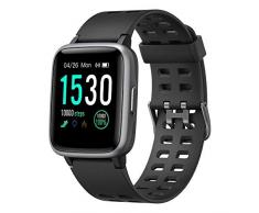 Willful Smartwatch,Fitness Armbanduhr mit Pulsuhr Touchscreen Fitness Uhr IP68 Wasserdicht Fitness Tracker Sportuhr mit Schrittzähler Stoppuhr Smart Watch für Damen Herren für iOS Android Handy