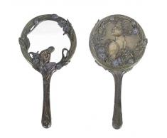 PALAZZO INT Handspiegel Nymphe Jugendstil bronziert Veronese Collection AN10320A4