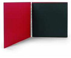 Rössler 1329452367 - S.O.H.O. Wire-O Fotoalbum 290 x 290 mm, 30 Blatt, Rot