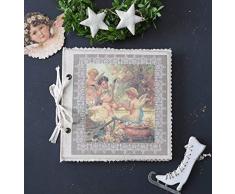 Vintage Tagebuch Poesiealbum Shabby chic Diary Engel Gästebuch jca004 Palazzo Exklusiv