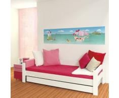 Wandpiraten Kinder Wandbild Fototapete Pink Pirates 200 x 46,5 cm