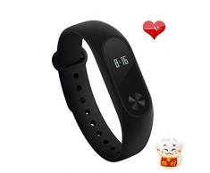 Xiaomi Mi Band 2 Fitnessarmband (Schlaftracker, Aktivitätstracker, Pulsmesser) Schwarz