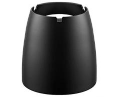 ecooe XL Windaschenbecher Edelstahl Aschenbecher für Outdoor & Indoor Groß Metall Tisch Ascher Schwarz
