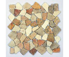 M-005 mediterran Naturstein Mosaik Bad Stein Wand Boden Deko Design Fliesen