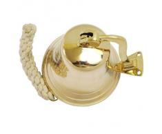 CE Hand Made Items Schiffsglocke/Türglocke mit Halterung, aus Messing, 17,8 cm