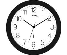 techno Funkwanduhr WT 8000/8000 Ø30 cm schwarz