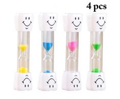 Justdolife Hourglass Timer 3 Minuten Lächeln Gesicht Sanduhr für Tischdekor