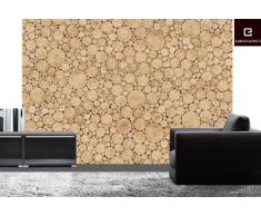 Eurographics DW-DT3066 Deco Wall Fototapete Log Wall Collage 254 x 366 cm