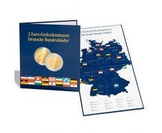 Leuchtturm 300408 PRESSO Münzalbum für 16 deutsche 2 Euro Gedenkmünzen der Bundesländer | 2 Euroserie Deutsche Bundesländer | blau
