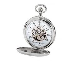 Hermann Jäckle Bayreuth Skelett Taschenuhr Handaufzug incl. Kette & Box