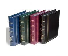 Leuchtturm 329644 Münzalbum Optima Classic in blau | Hochwertiger Ringbinder zum selber Gestalten | ohne Kassette | blau