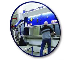 EUROKRAFT Rundspiegel mit Teleskop-Wandarm mit Magnethalterung Spiegel-Ø 600 mm