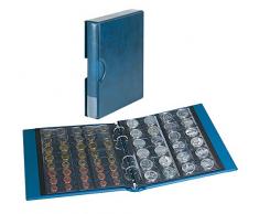 LINDNER Das Original Münzalbum Rondo mit 5 Münzblättern, inkl. Schutzkassette, blau