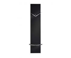 sompex Clocks Wanduhr Monaco, Moderne Pendeluhr mit Quartzuhrwerk | Metall | 60 x 12 x 5cm, Farbe:schwarz