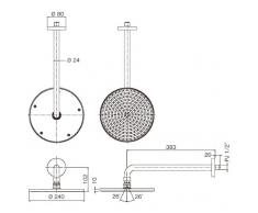 Hansgrohe Raindance S 240 Air 1jet Kopfbrause, Chrom