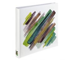 Jumbo-Album Brushstroke, 30x30 cm, 80 weiße Seiten, Grün