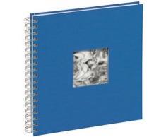 Pagna 12156-06 Passepartout-Spiralalbum 240 x 250 mm 50 Seiten, Leineneinband mit Passepartout Fotokarton weiß mit Pergamin, blau