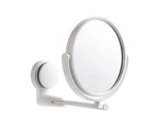 TOPBATHY Wandrunder Runder Kosmetikspiegel Drehbarer Klappbarer Kosmetikspiegel Haushaltskosmetikspiegel Kein Perforierender Doppelseitiger Spiegel aus Wcglas