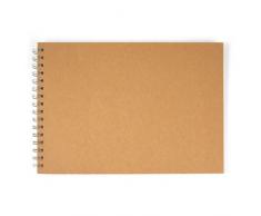 Spiralalbum quer, natur, DIN A4, 30 Blatt, 190g-qm