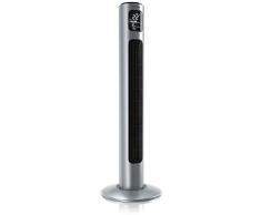 Brandson - Turmventilator mit Fernbedienung und Oszilation 60° - Standventilator - Säulenventilator - 96 cm - Ventilator mit 3 Geschwindigkeitsstufen - Modell 2020 GS Zertifiziert - Sterlingsilber