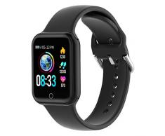 KUNGIX Smartwatch, Smart Watch mit Blutdruckmessung IP68 Wasserdicht Fitness Uhr Mit Pulsmesser Schrittzähler