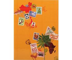 Exacompta 25634E - Briefmarken Einsteckalbum Globe Trotter, 16 Seiten, 16.5 x 22.5 cm