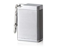 Gwolf Taschenaschenbecher, Zigaretten Taschenascher, Tragbarer Aschenbecher für unterwegs, Mini aschenbecher, Reise-Aschenbecher, Aschenbecher to go, Grau