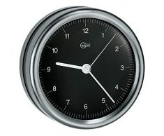 Barigo Orion Schiffsuhr Edelstahl matt schwarz 102mm mit Marinemounting