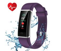 CHEREEKI Fitness Armband, Fitness Tracker Wasserdicht IP67 Aktivitätstracker Schrittzähler Fitness Uhr Schlafmonitor Kalorienzähler Anruf Nachricht Benachrichtigung für Damen Herren Kinder