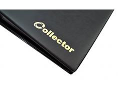 Collector Münz-Sammelalbum für 221 Verschiedene Münzen-Größen, von großen bis Kleinen Münzen - mit Seiten und roten Trennblättern + Index - Schwarz Matt Münzalbum