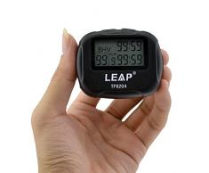 Cuzit TF6204 digitales LCD-Display Alarm Intervall Timer für Training Crossfit Laufen Yoga Gewichtheben Laufen Stoppuhr Sport Zeitnehmer