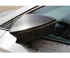 D044 Außenspiegel Dekor -Finest Folia Spiegel Aufkleber (3M™ Scotchprint® Wrap Folie 1080 Carbon Straight Fiber Black CF512)