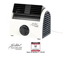 Sichler Haushaltsgeräte Walzenventilator: Leistungsstarker High-Power-Walzen-Tisch-Ventilator VT-113.T, 30 Watt (Tisch Klimagerät)