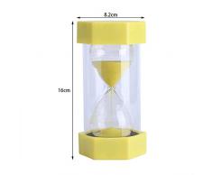 Yosoo Sanduhr 3Minuten Kreative Sand Glas Sanduhr Minuten Timer Clock für Home Office Heim Büro Dekor Geschenk (3 Minuten gelb)